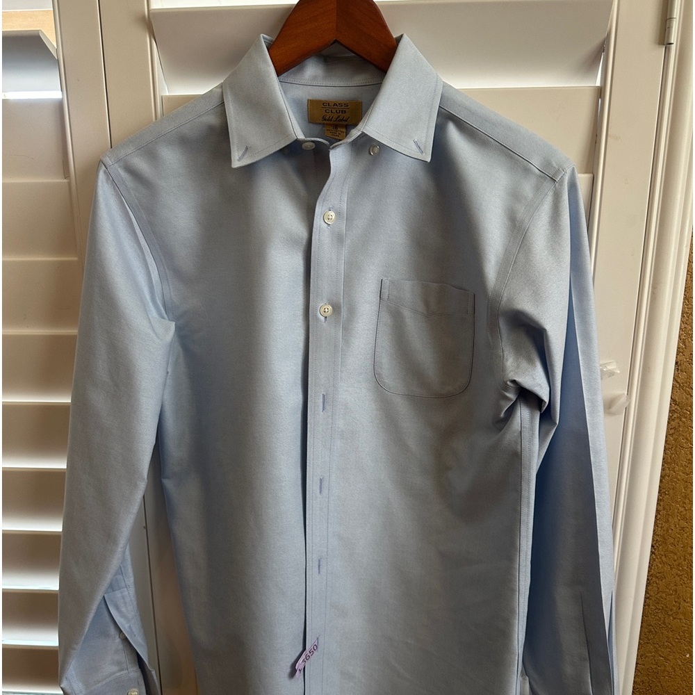 Class Club Gold Label Blue Oxford Size 16 👔